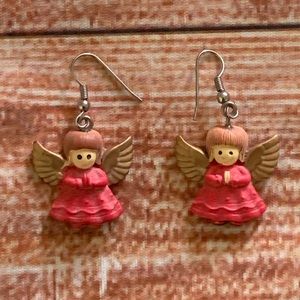 Earrings Angel Christmas Holiday